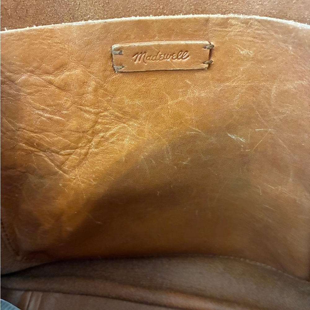 Madewell Tan Leather Tote Bag - Picture 5 of 9